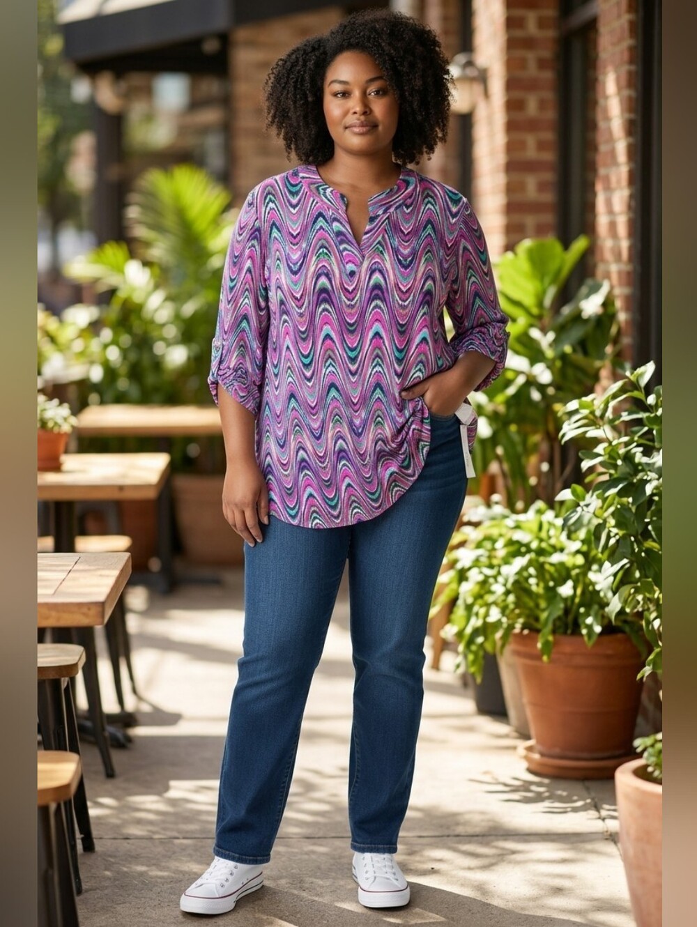 Dear Scarlett Multi-Color Lizzy Tunic